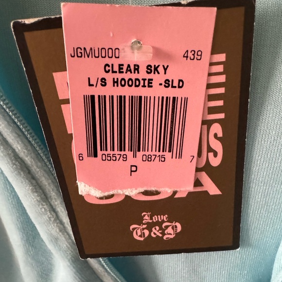 NWT Juicy Couture Full Zip Hoodie - Picture 5 of 5